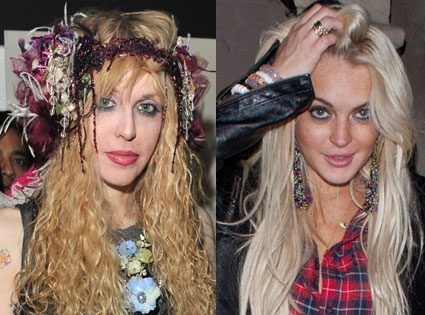 Courtney Love, Lindsay Lohan Courtney Love, Lindsay Lohan